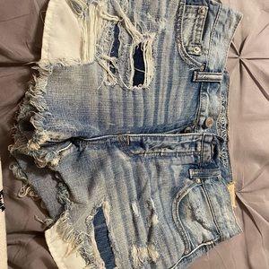 Jean shorts says two from American Eagle